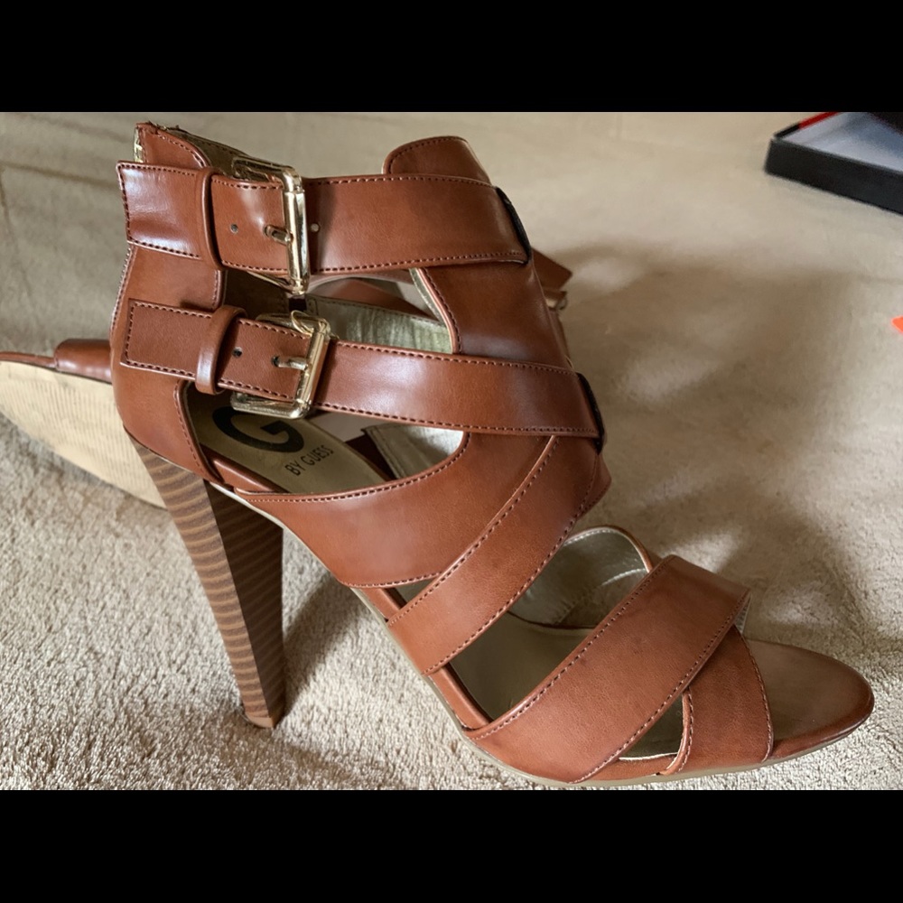 Brown Guess Brand Heels 8 1/2 M